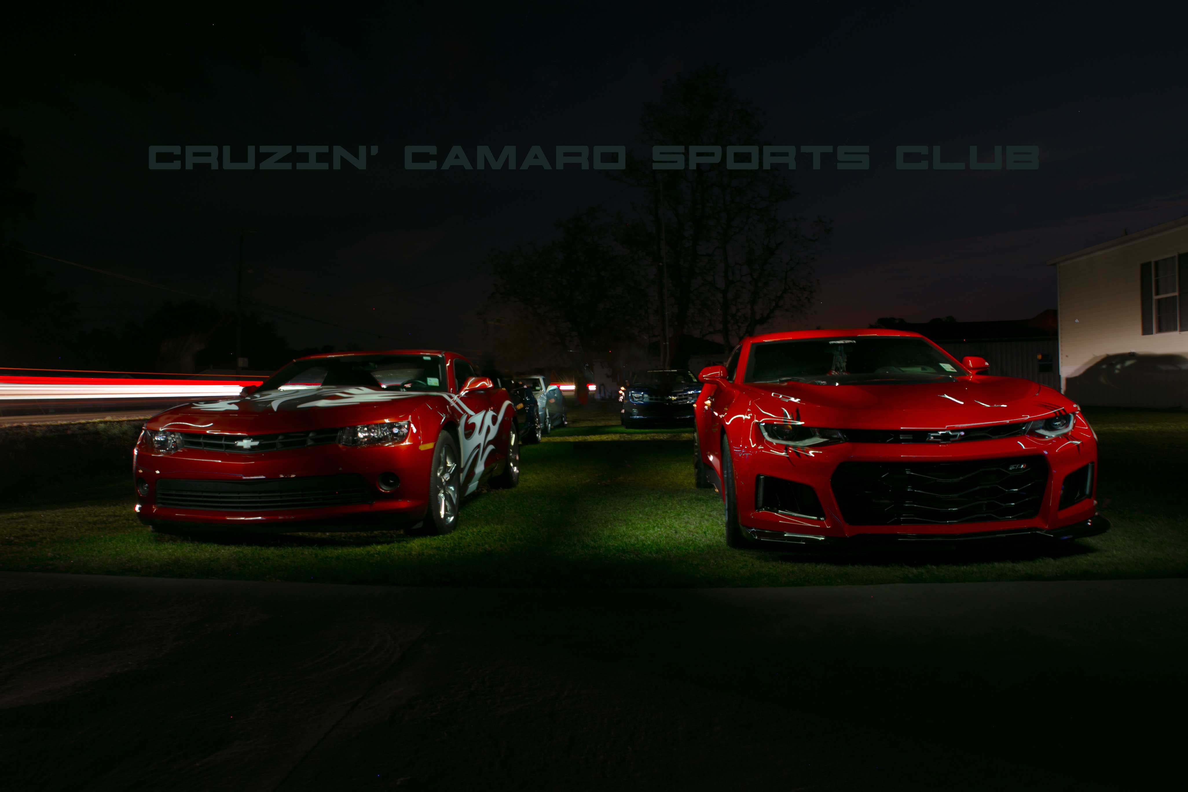 Camaro Club Group Light Painting